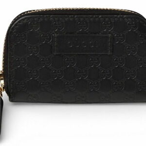 Gucci Outlet Unused Coin Case GUCCI Mini Wallet Purse Micro Guccissima Black ...